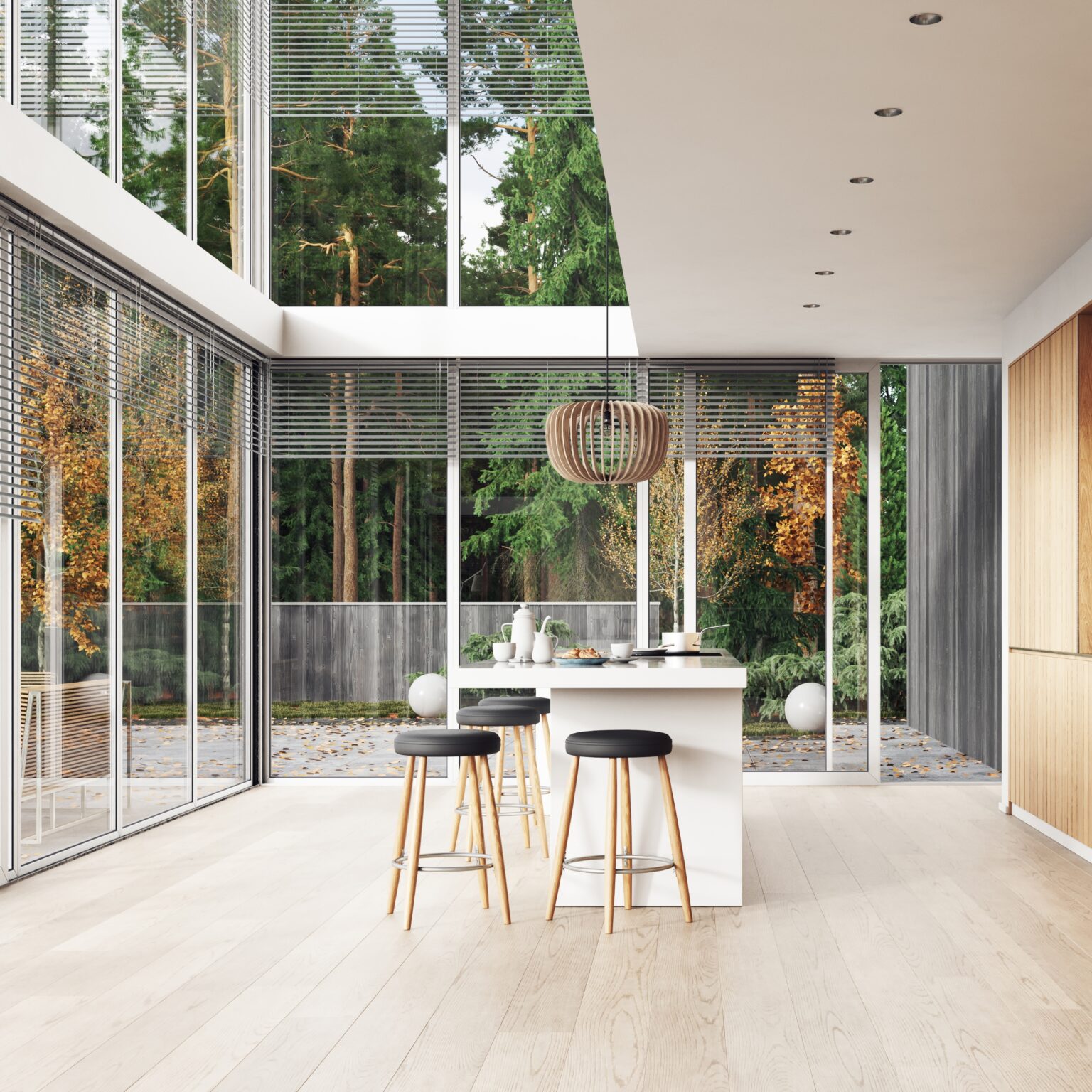 Cortizo CVS 20 sliding door in a contemporary double storey house